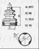 FIRST LINE FCB6365 Bellow, driveshaft